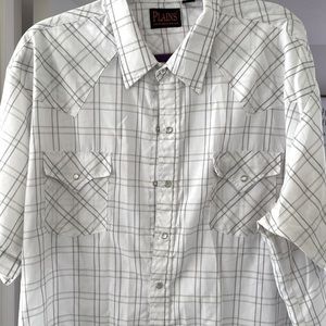 Mens button up western style shirt